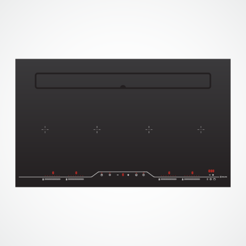 Bếp từ kết hợp máy hút khói khử mùi HIH904SLIM