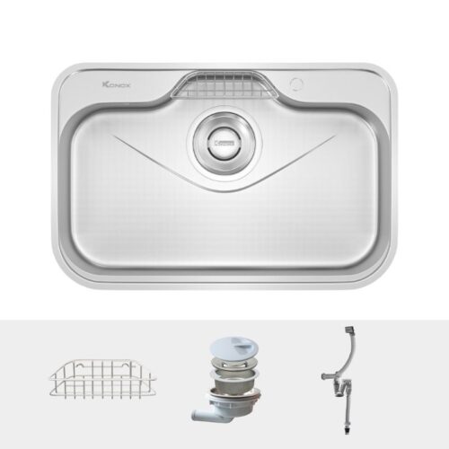 Chậu rửa bát inox 1 hố Konox TARI 7851SR Basic 5 Phụ kiện chậu rửa bát inox 1 hố Konox TARI 7851SR Basic