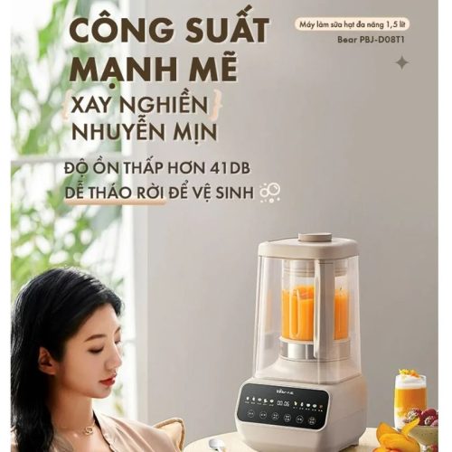 Ảnh máy làm sữa hạt Bear PBJ-D08T1 1.5 Lít