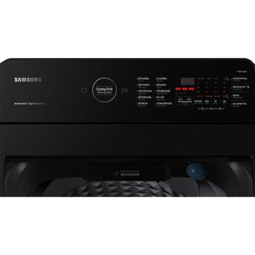 Bảng điều khiển máy Giặt Samsung Inverter 9.5 kg WA95CG4545BDSV cửa trên