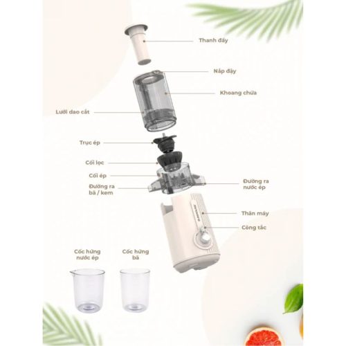 Chi tiết máy ép chậm Sunhouse SHD5516