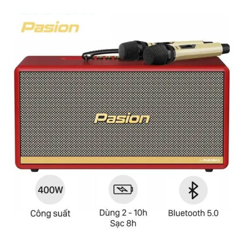 Loa Di Động Xách Tay Paramax PASION 2c (Màu Đỏ)