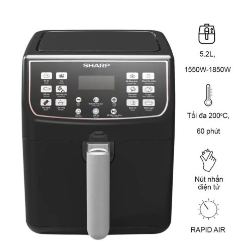 Nồi chiên không dầu Sharp KF-AF55EV-BK