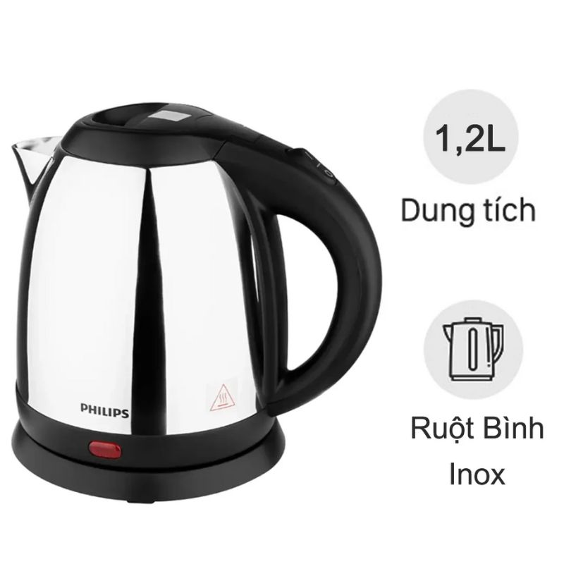 Bình đun siêu tốc 1.2 lít Philips HD9303 Bình đun siêu tốc 1.2 lít Philips HD9303