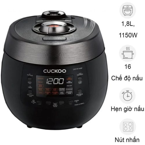 Nồi cơm điện tử áp suất Kép Cuckoo CRP-RT1008F 1.8 Lít