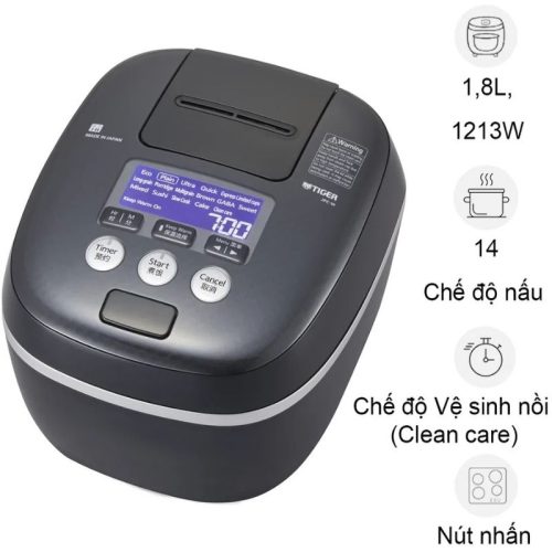 Nồi cơm điện tử cao tần áp suất Tiger JPC-W18W 1.8 Lít