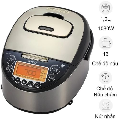 Nồi cơm điện tử cao tần Tiger JKT-F10W 1 Lít