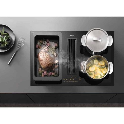 Ảnh bếp từ kết hợp hút mùi Miele 4 vùng nấu KMDA 7476 FL lắp âm