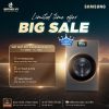 Big sale Máy Giặt Sấy Samsung Inverter Giặt 25 Kg - Sấy 15 kg WD25DB8995BZSV