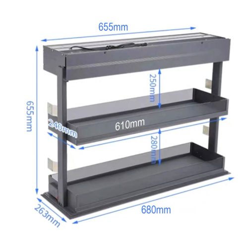 Kích Thước Giá gia vị điện Eurogold EMV2070
