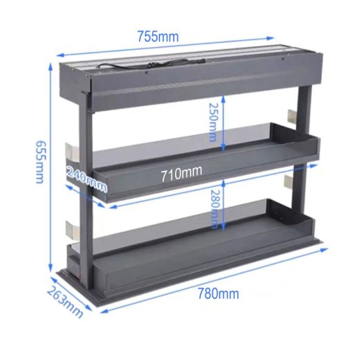 Kích Thước Giá gia vị điện Eurogold EMV2080