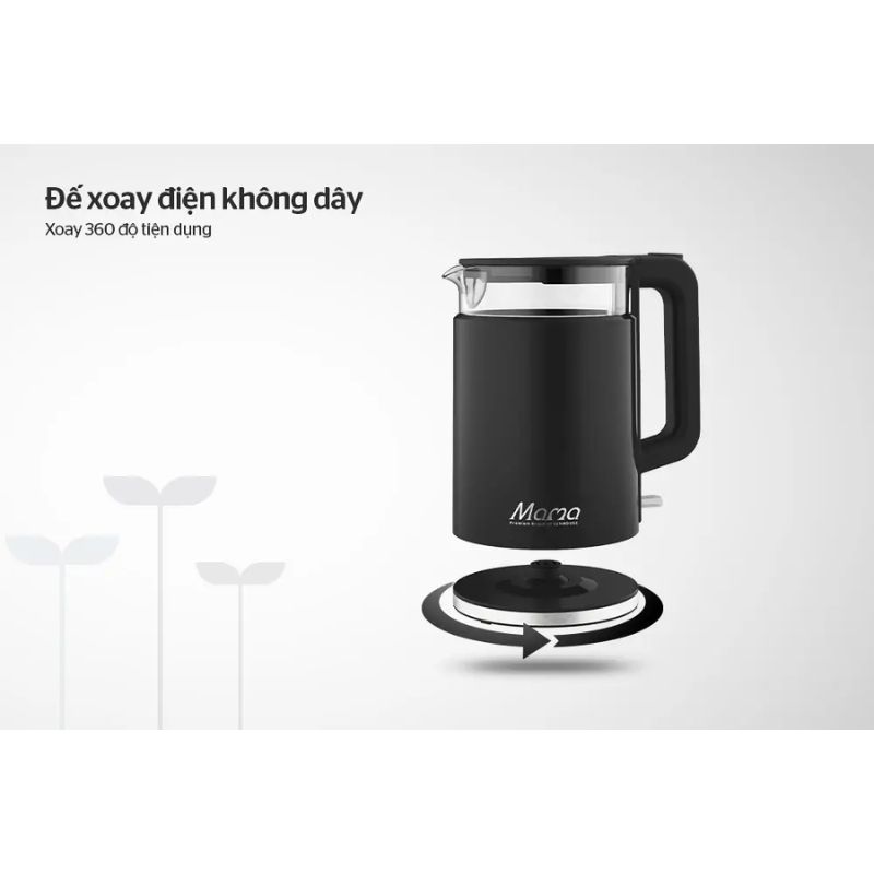 Đế Ấm Siêu Tốc Thủy Tinh Sunhouse Mama SHD1330 1.7 Lít Đế Ấm Siêu Tốc Thủy Tinh Sunhouse Mama SHD1330 1.7 Lít