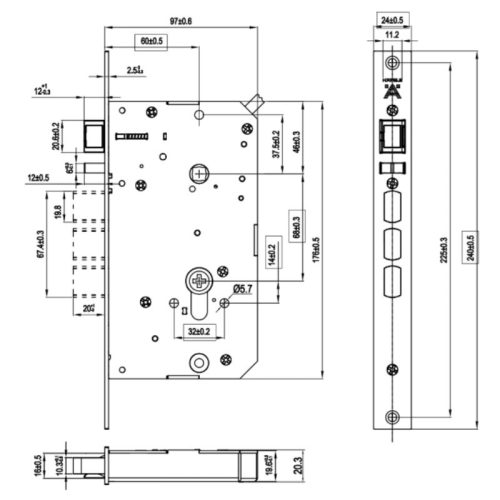 Khóa điện tử Hafele HORIZON - PP2501W 499.21.224 3 lap dat khoa dien tu hafele horizon pp2501w 499.21.224