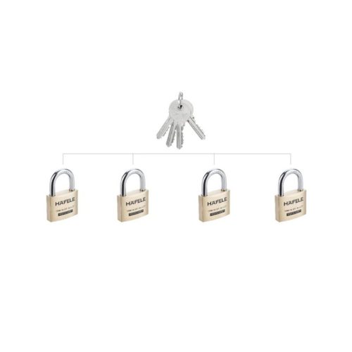 Bộ khóa treo 4 ổ Hafele 482.01.976